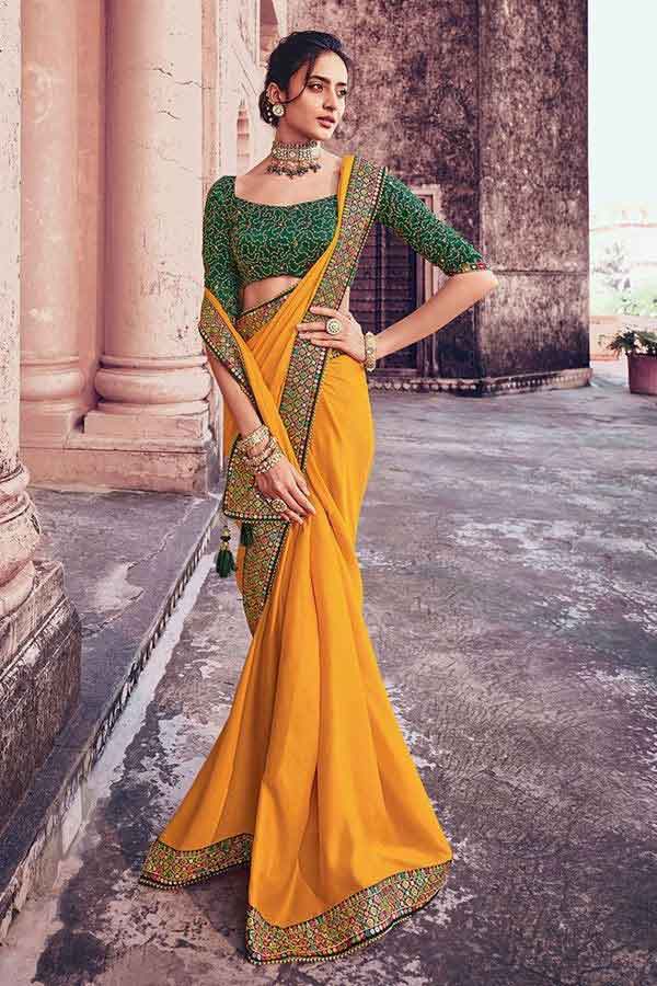 Appealing Yellow and Green Colored Designe...