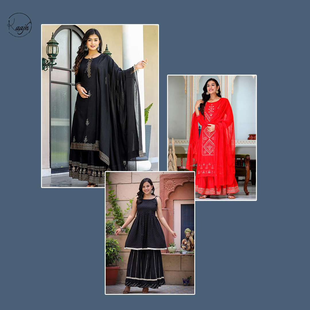 Buy Sharara Set for Women | Best Designer Sharara Dresses Online | Kaajh