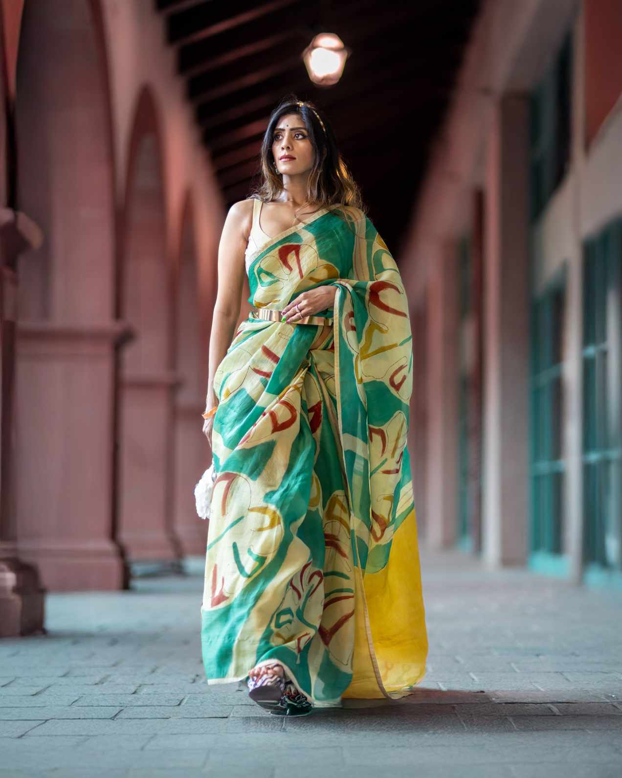  Gaia – Hand Painted kalamkari sarees