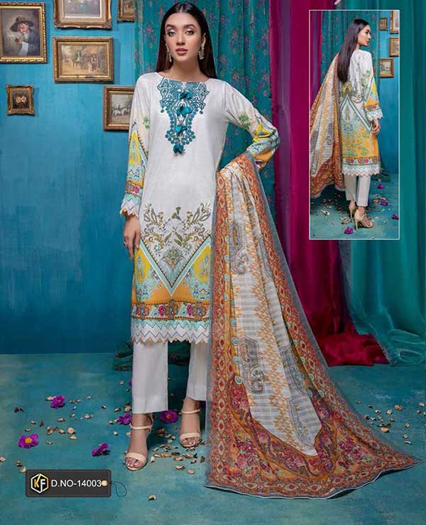 Keval fab alija b vol-14 karachi suits ( 6 pcs ctlogue )